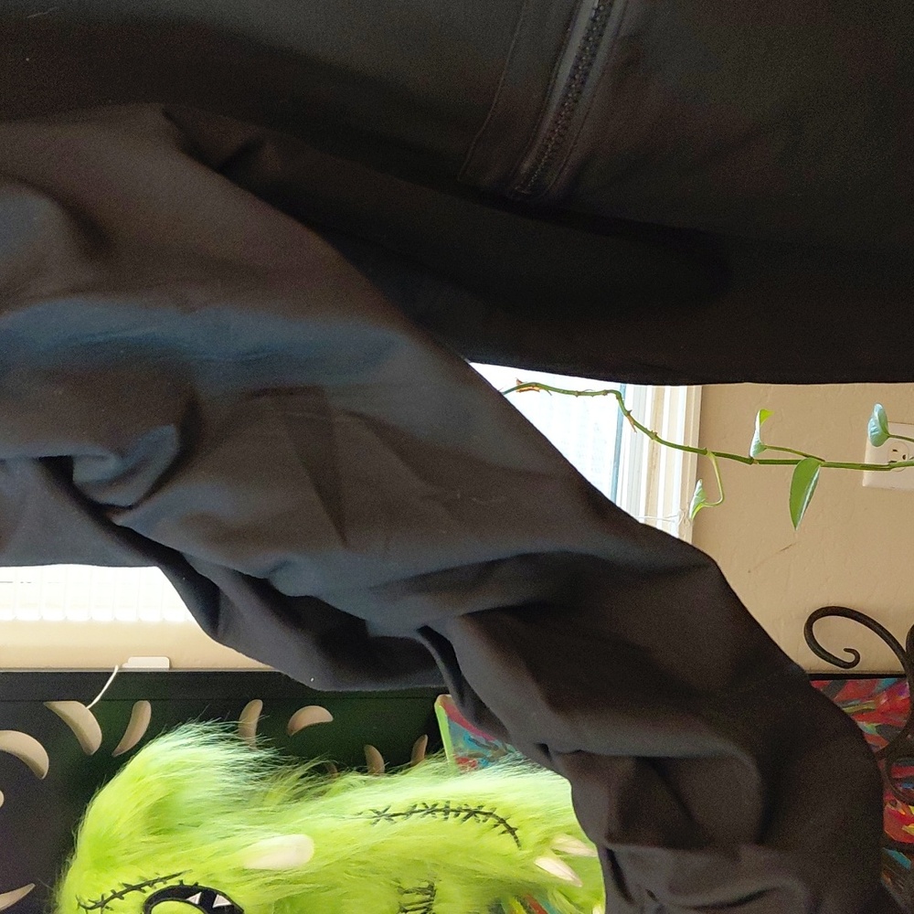 FOXBLOOD 3X WREN ASYMMETRICAL FLEECE CARDIGAN BLACK - Picture 5 of 9